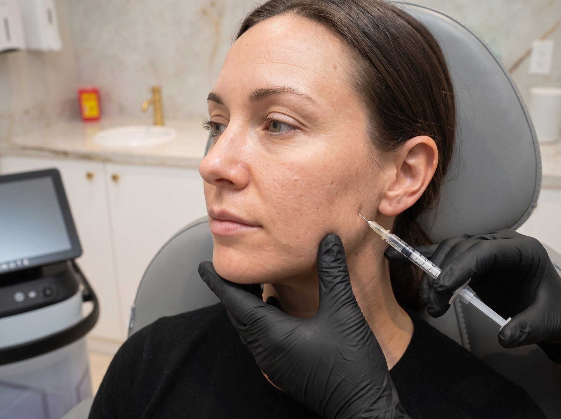 Botox в жевательную мышцу: сужение линии челюсти, ВНЧС и бруксизм