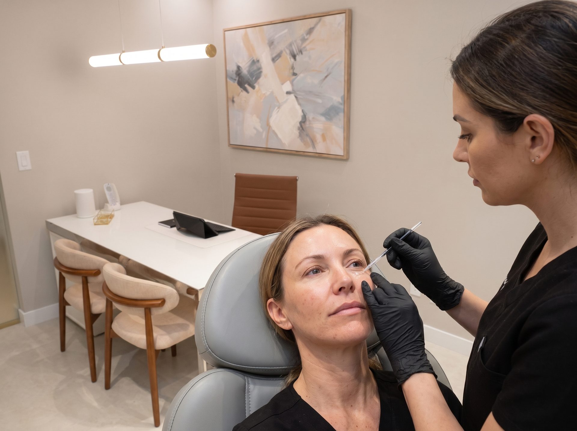 Preenchimento de Olheiras na Lumini Medical Spa em Aventura, FL